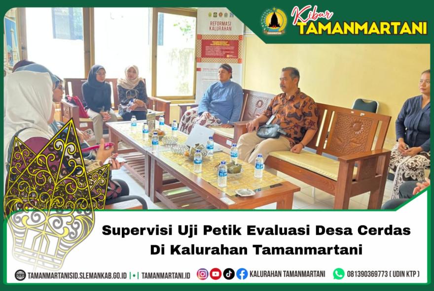 Supervisi Uji Petik Evaluasi Desa Cerdas di Kalurahan Tamanmartani